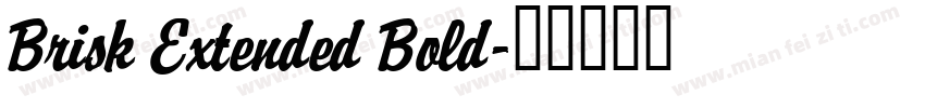 Brisk Extended Bold字体转换